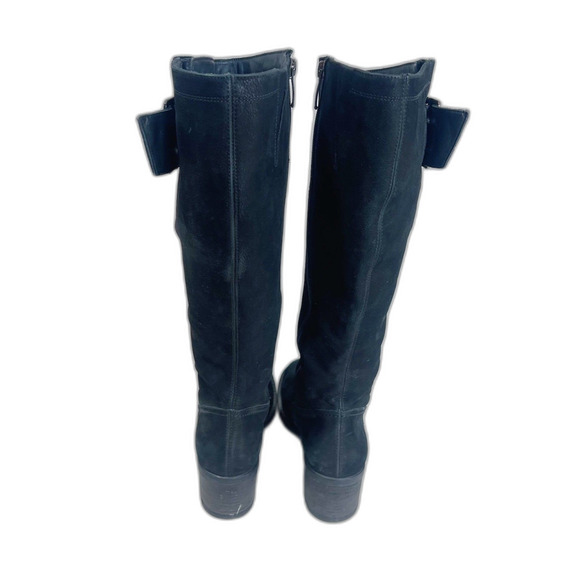Paul Green Kendra Tall Riding Boots Black Suede Nuback Women's Size 5.5 UK 8 US - Picture 8 of 8